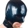 Latex Hood Rubber Mask Handmade Open Mouth WIth Eyes Mesh Halloween Cosplay