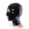 100% Latex Hood Only Open Nose Holes Rubber Mask Back Zipper Club Wear Costume