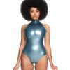 latex handmade Body Stella Metallic Blue
