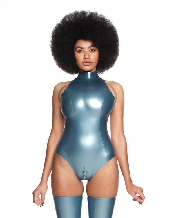 latex handmade Body Stella Metallic Blue