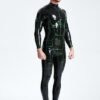 eurocat latex 'Hexagonal' Back Zip rubber Catsuit