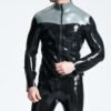 eurocat latex Male Front Zipper Casual Jacket